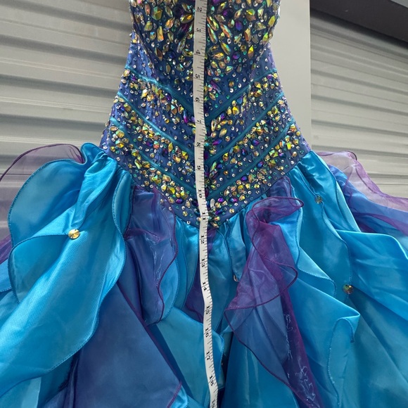 Princess by Mary’s Beaded Ball Gown – Size 8 – Blue/Purple – New With Tags - Picture 10 of 13